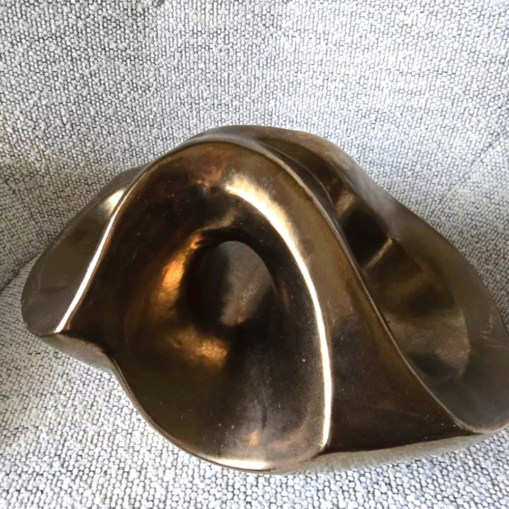 Interlude Home Loire Ceramic  Gold Sculpture